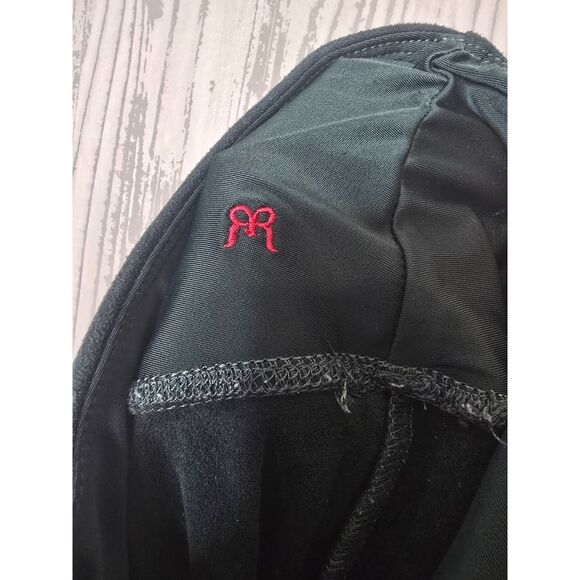 Ruby Ribbon Faux Suede High Waist Leggings Small Sculpting Black Stretch Pants - Picture 8 of 9